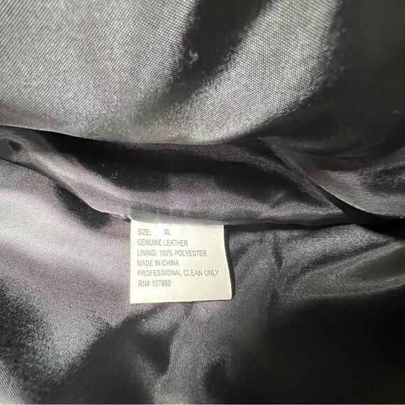 VTG 90’s Patchwork Leather Embroidered United States Air Force Eagle Jacket XL - Picture 11 of 13